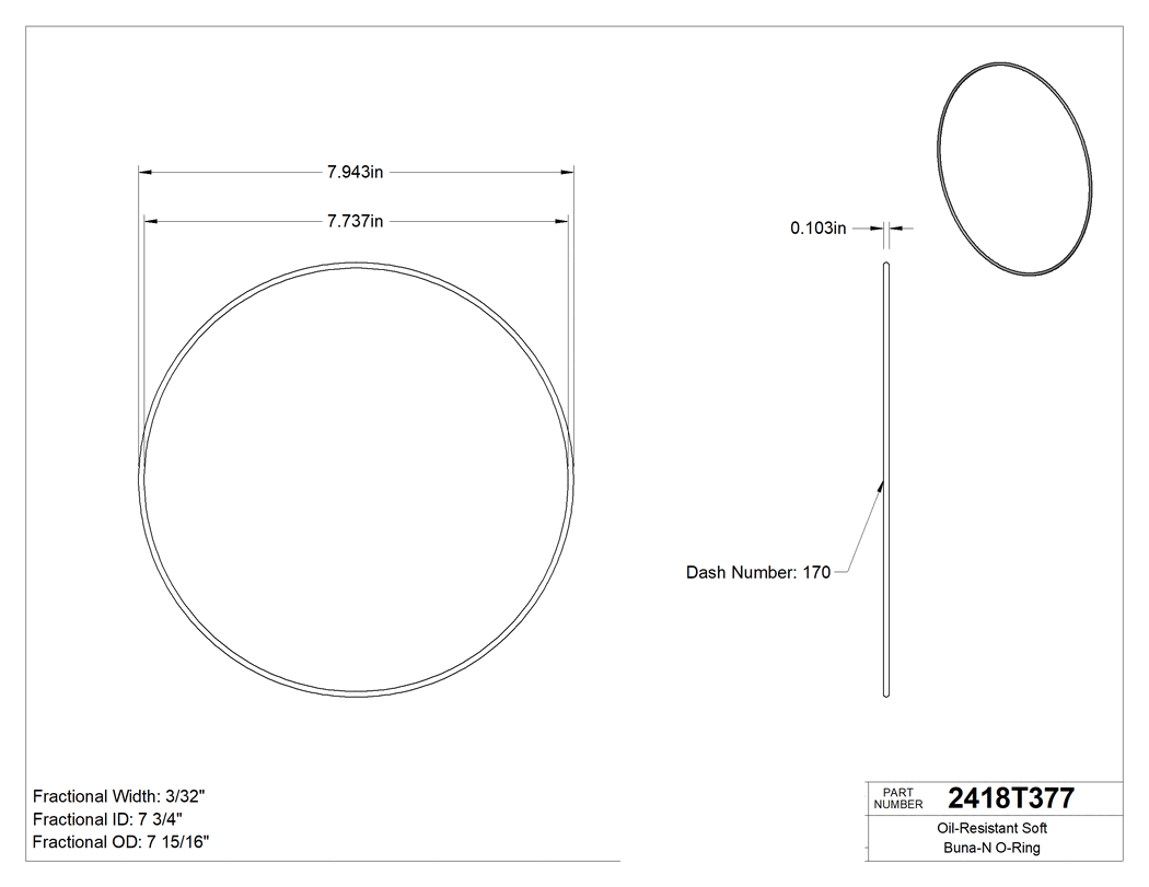 Technical drawing - 2418T377